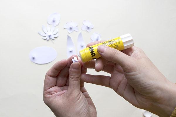 Glue them down