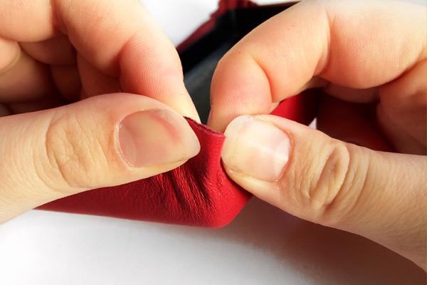 Handling leather