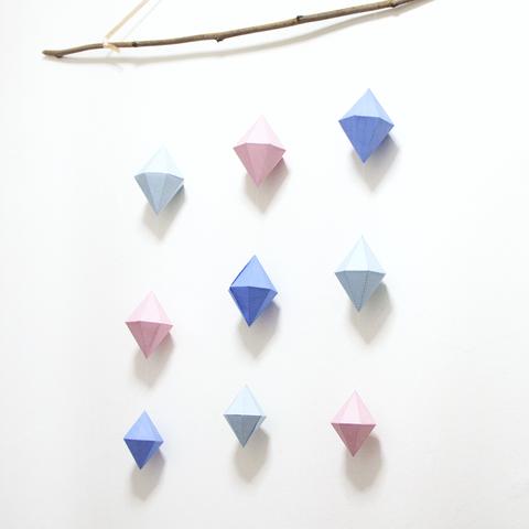 Serenity and Rose Quartz mobile
